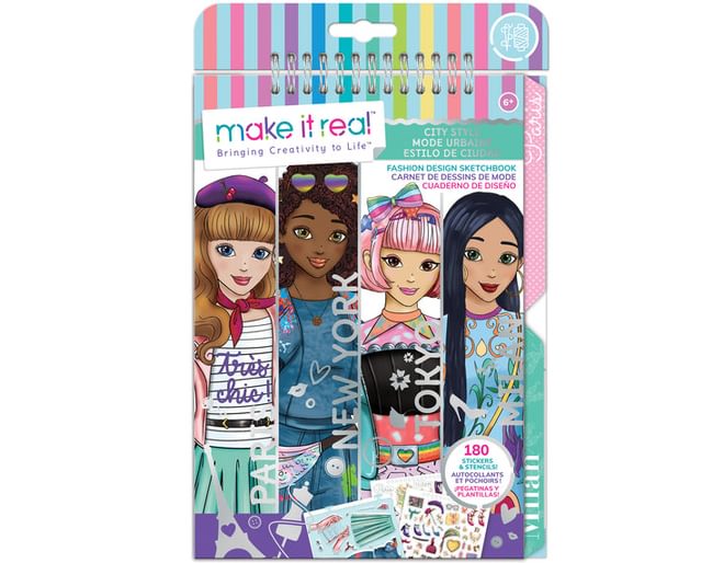 Fashion Design Sketchbook - 180 Stickers & Stencils