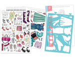 Fashion Design Sketchbook - 180 Stickers & Stencils