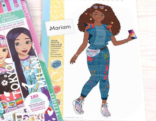 Fashion Design Sketchbook - 180 Stickers & Stencils