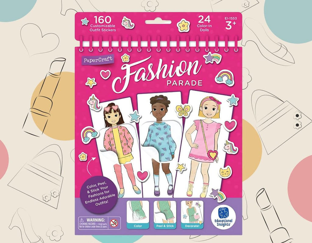 Fashion Parade - 160 Stickers to Colour In
