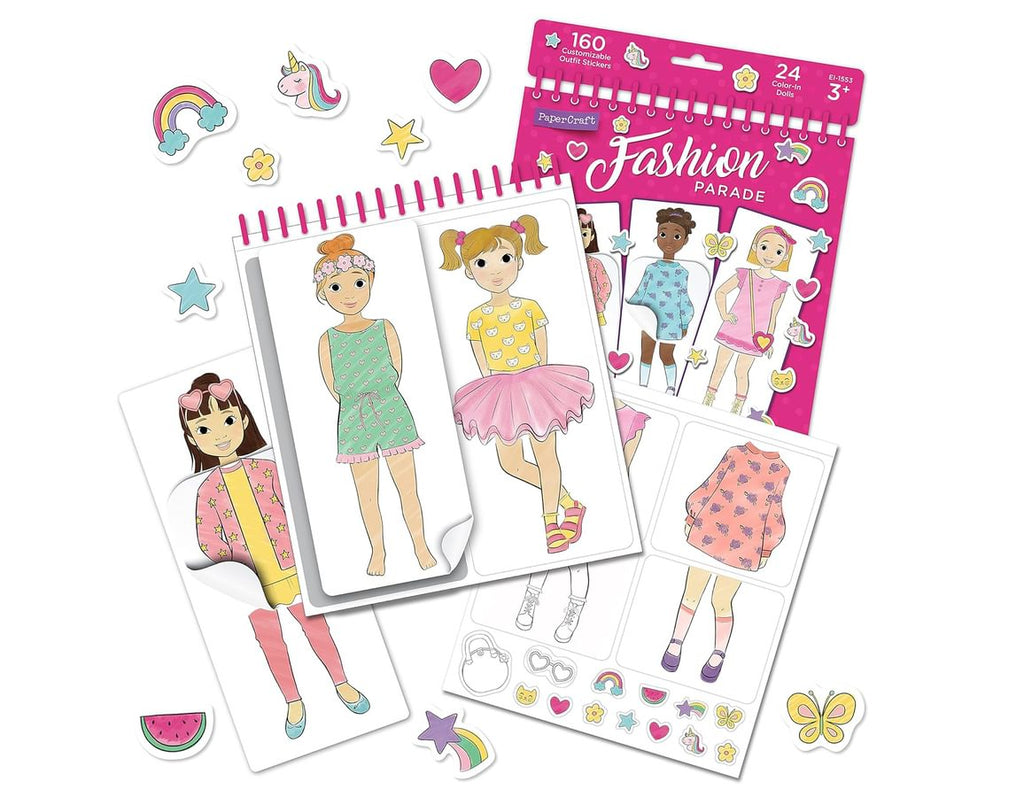 Fashion Parade - 160 Stickers to Colour In