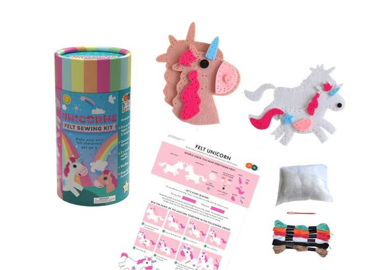 Unicorn Felt Sewing Kit - Safe Starter Craft by Buddy & Barney
