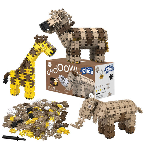 Nano Clics Wildlife 250pc Growl - Wild Animal Builds