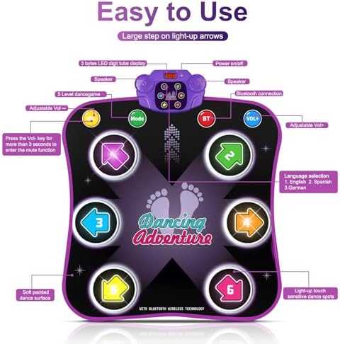 6-Button Flooyes Light-up Dance Mat