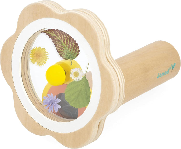 Janod Flower Kaleidoscope - Wooden Nature Pattern Maker