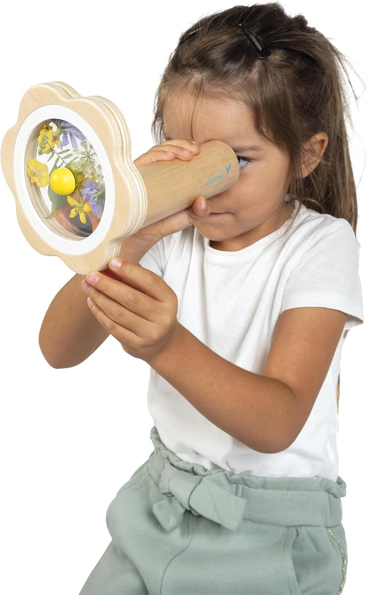 Janod Flower Kaleidoscope - Wooden Nature Pattern Maker