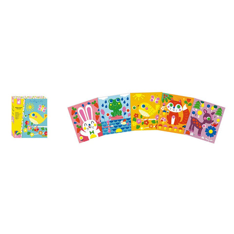 Janod Foam Stickers Little Friends - 5 Boards, 200 Pieces