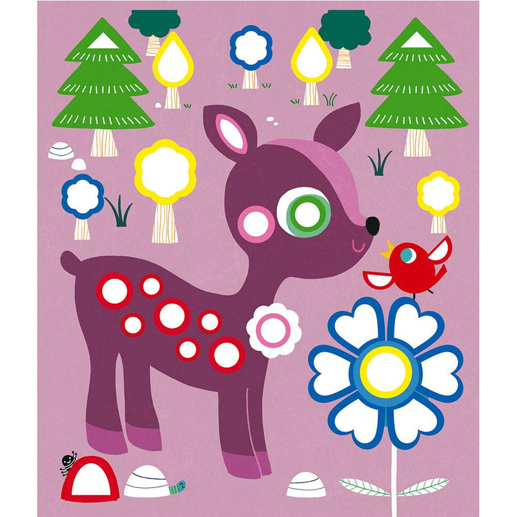Janod Foam Stickers Little Friends - 5 Boards, 200 Pieces