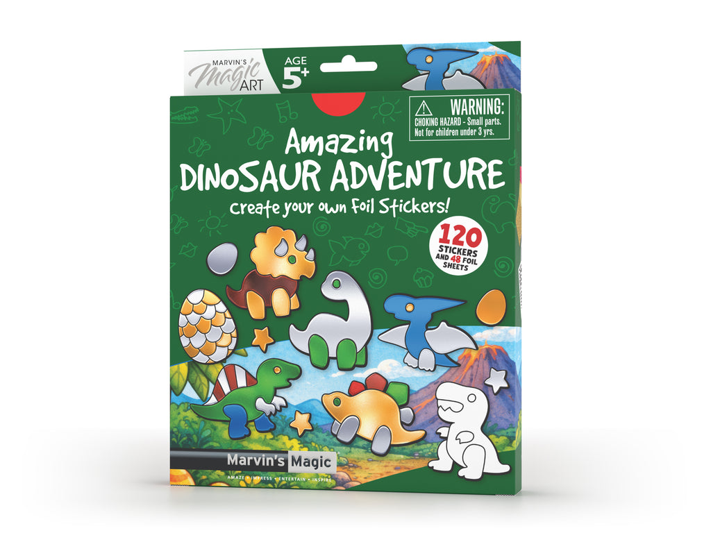 Foil Stickers - Dinosaur Theme Set for Shiny Fun