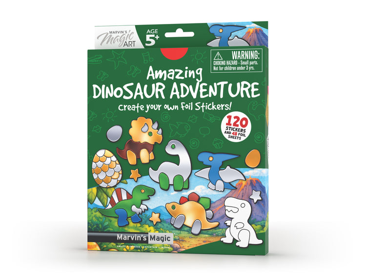 Foil Stickers - Dinosaur Theme Set for Shiny Fun