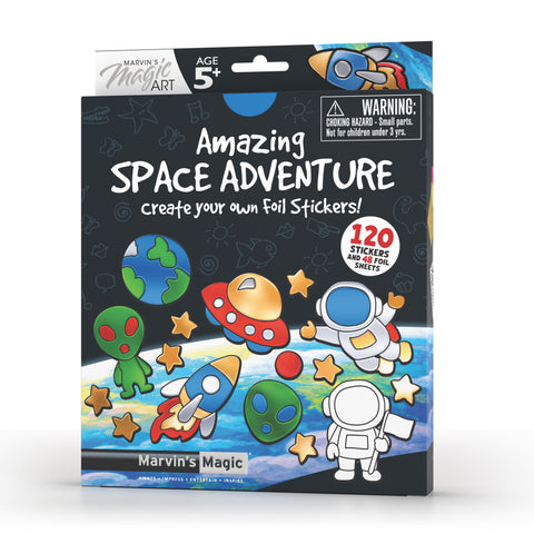 Foil Stickers - Space Theme Set for Shiny Fun