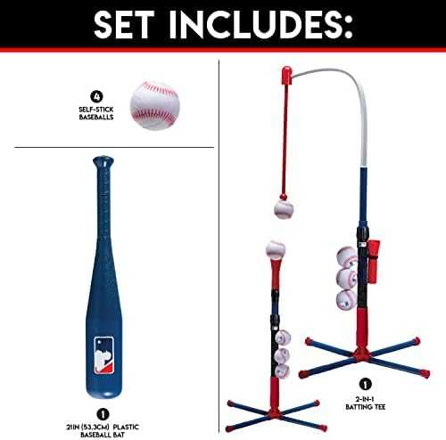 Franklin Sports Grow-with-Me Kids Baseball Tee Set