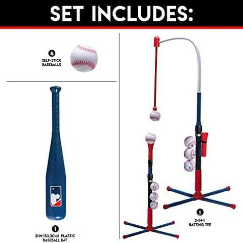 Franklin Sports Grow-with-Me Kids Baseball Tee Set