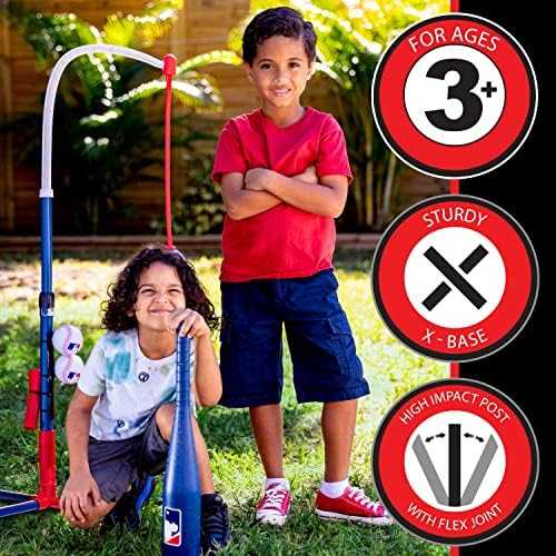 Franklin Sports Grow-with-Me Kids Baseball Tee Set