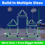 Fun Forts Glow Fort Building Kit for Kids