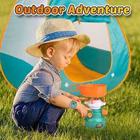 FUN LITTLE TOYS Pop-Up Play Tent with Camping Gear Set