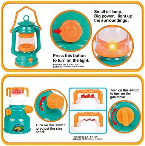 FUN LITTLE TOYS Pop-Up Play Tent with Camping Gear Set