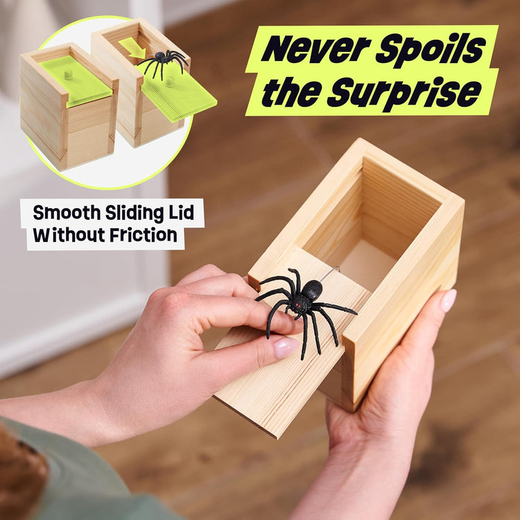 FunFamz Original Spider Prank Box