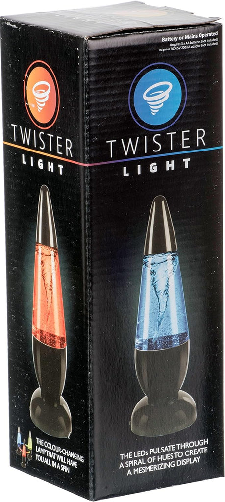 Funtime Gifts Twister Water Tornado LED Colour-Changing Lamp