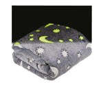 Galaxy Glow in the Dark Blanket - Cozy Stars That Shine