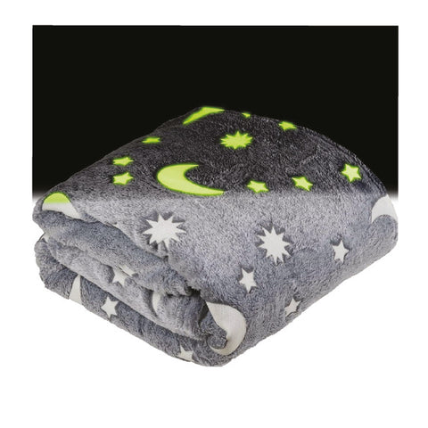 Galaxy Glow in the Dark Blanket - Cozy Stars That Shine