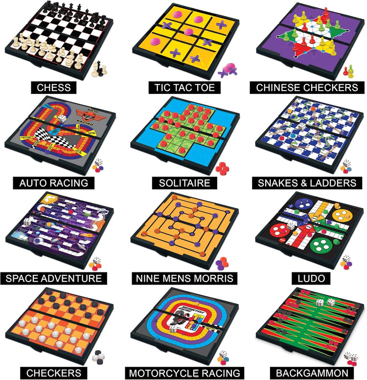 Gamie Magnetic Board Travel Games for Kids