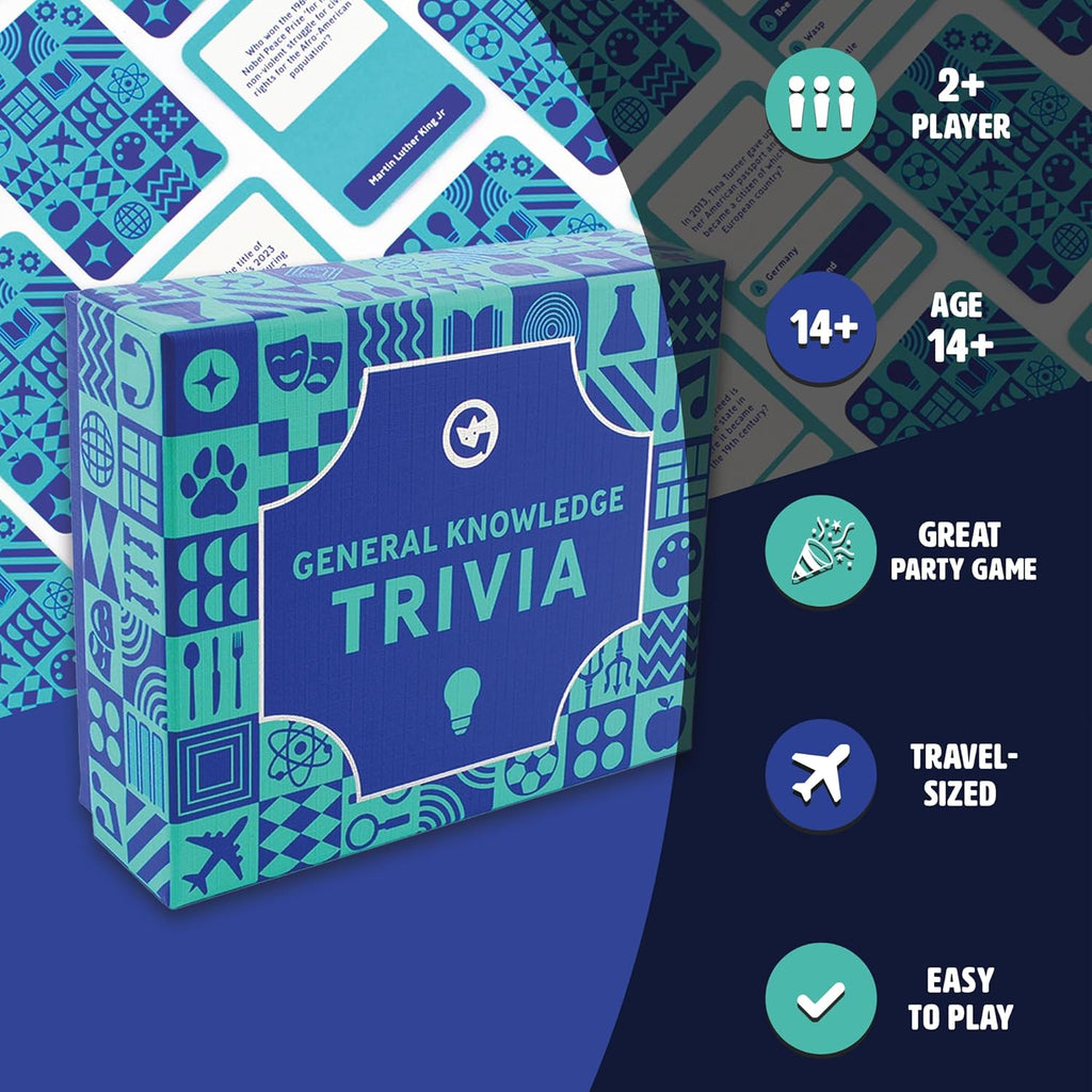 General Knowledge Trivia - 120 Travel-Friendly Quiz Cards