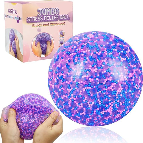 Giant 4 Inches Jumbo Stress Balls for Adults Anxiety Relief