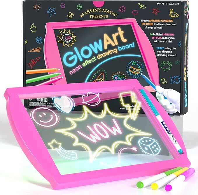 Glow Art - Pink for Bright Creative Drawing Fun