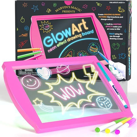 Glow Art - Pink for Bright Creative Drawing Fun