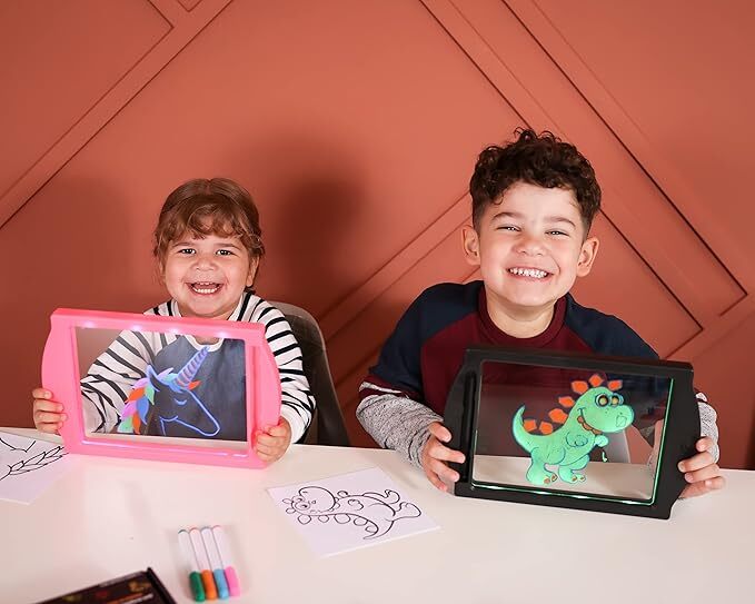 Glow Art - Pink for Bright Creative Drawing Fun