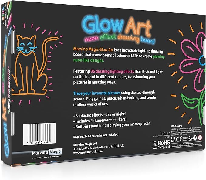 Glow Art - Pink for Bright Creative Drawing Fun