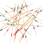 Gonoelec 41 Piece 12 Inch Bamboo Pick Up Sticks Game