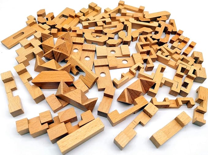 Guaishou 10-in-One 3D Small Wooden Puzzles