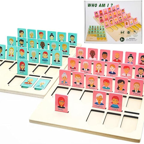 Guess Game Wooden Board Who Am i Game
