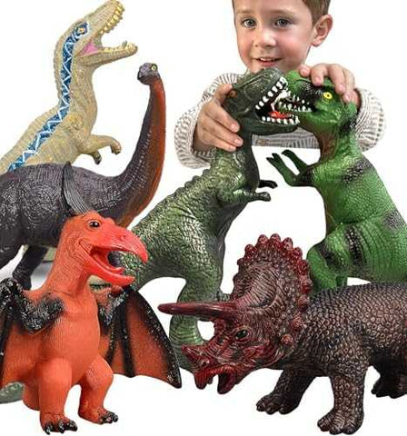 Gzsbaby Jumbo Soft Dinosaur Toys Set (6 pcs)