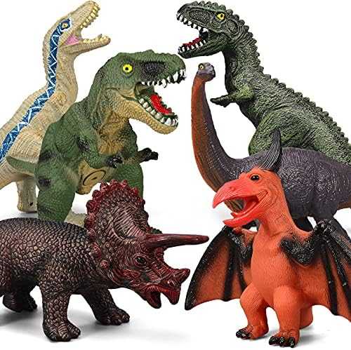 Gzsbaby Jumbo Soft Dinosaur Toys Set (6 pcs)