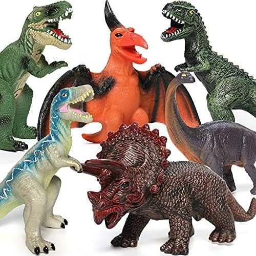 Gzsbaby Jumbo Soft Dinosaur Toys Set (6 pcs)