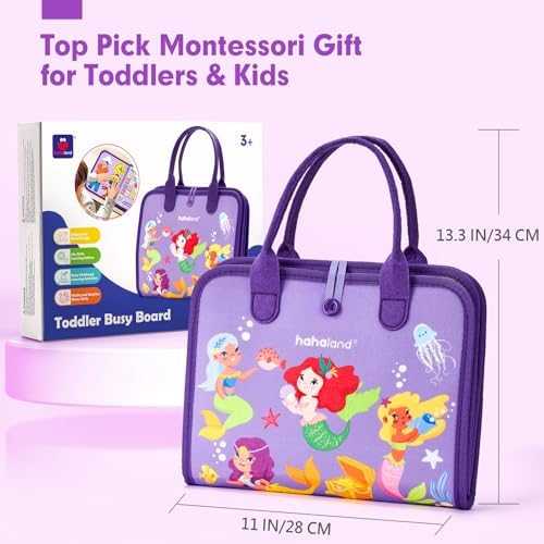 hahaland Montessori Busy Board Activity Book (8-in-1)