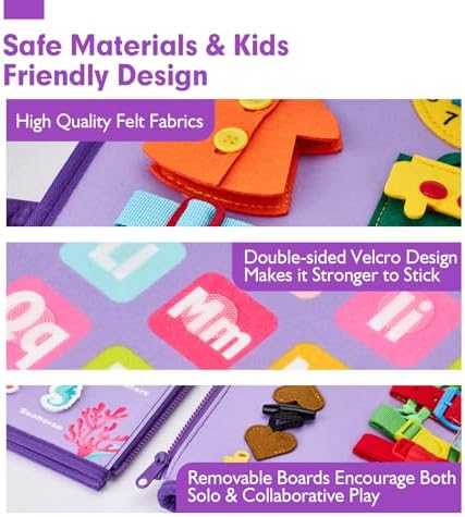 hahaland Montessori Busy Board Activity Book (8-in-1)