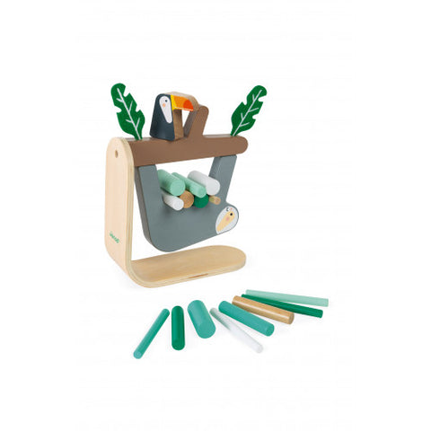 Janod Sloth Balancing Game - Wooden Magnetic Dexterity Toy