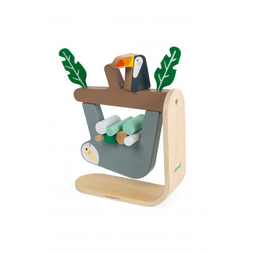 Janod Sloth Balancing Game - Wooden Magnetic Dexterity Toy