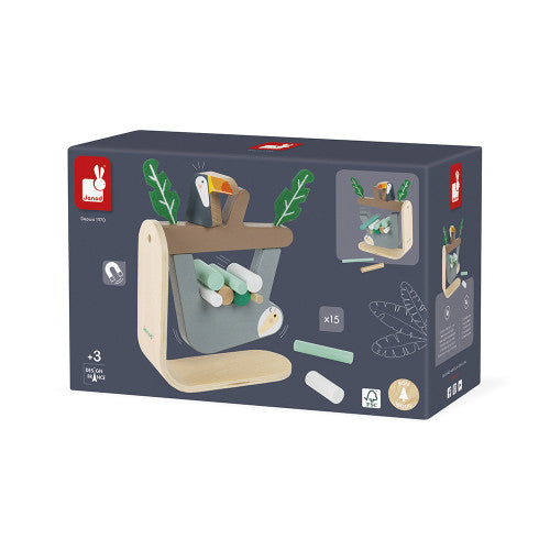Janod Sloth Balancing Game - Wooden Magnetic Dexterity Toy