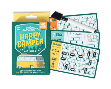 Happy Camper - Wild Reusable Logic Puzzle Cards for Campers