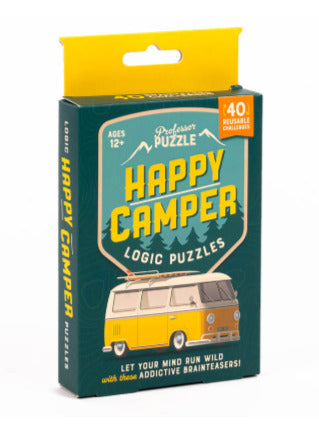 Happy Camper - Wild Reusable Logic Puzzle Cards for Campers