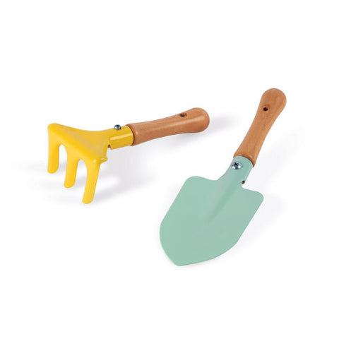 Janod Happy Garden Tools - 2-Piece Kids Gardening Set Toy