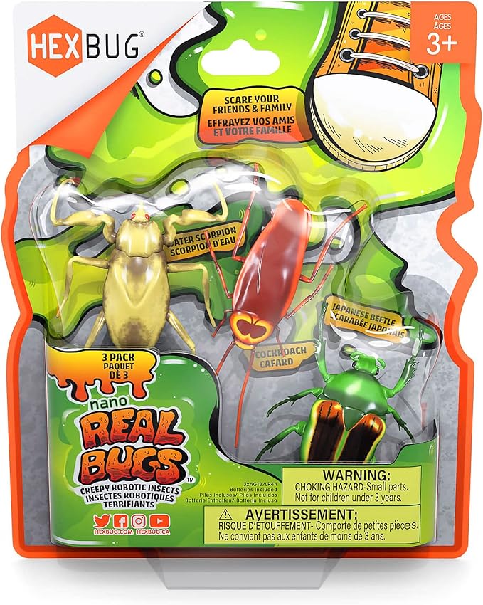 HEXBUG Real Bugs Nanos 3 Pack