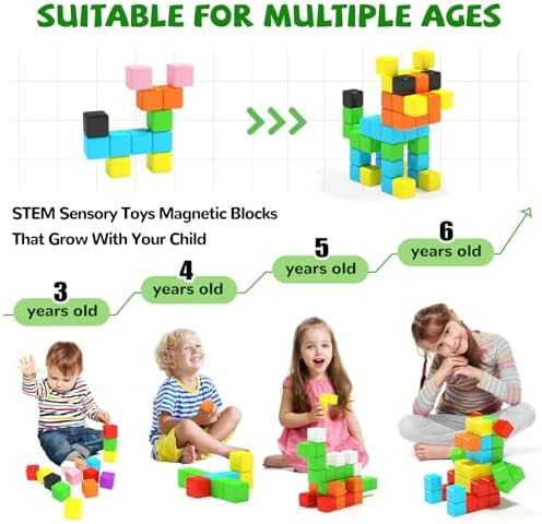 Hiwawind Magnetic Blocks STEM Set (40 pcs)