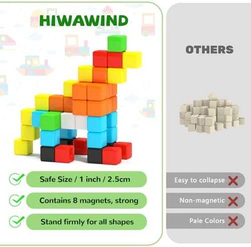 Hiwawind Magnetic Blocks STEM Set (40 pcs)