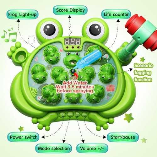 HopeRock Whack-A-Frog Game with Lights & Music